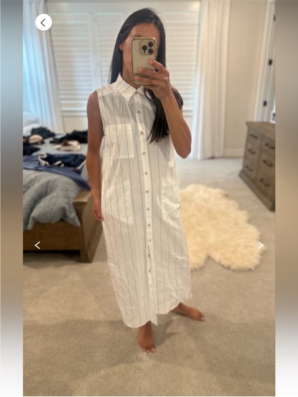 DONNI. Pop Stripe Sleeveless Dress - Picture 2 of 6